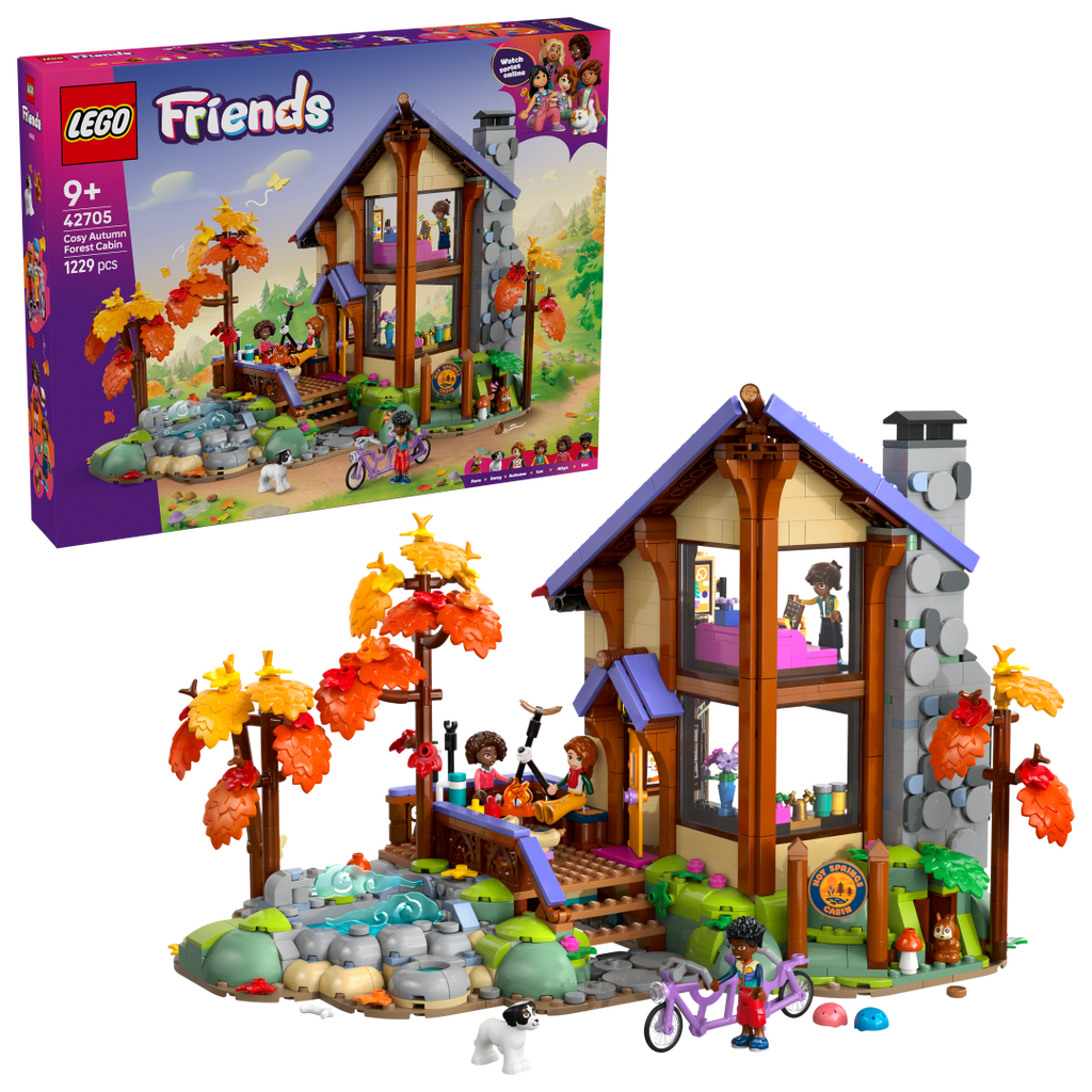 LEGO Friends Cozy Fall Forest Cabin | 42705