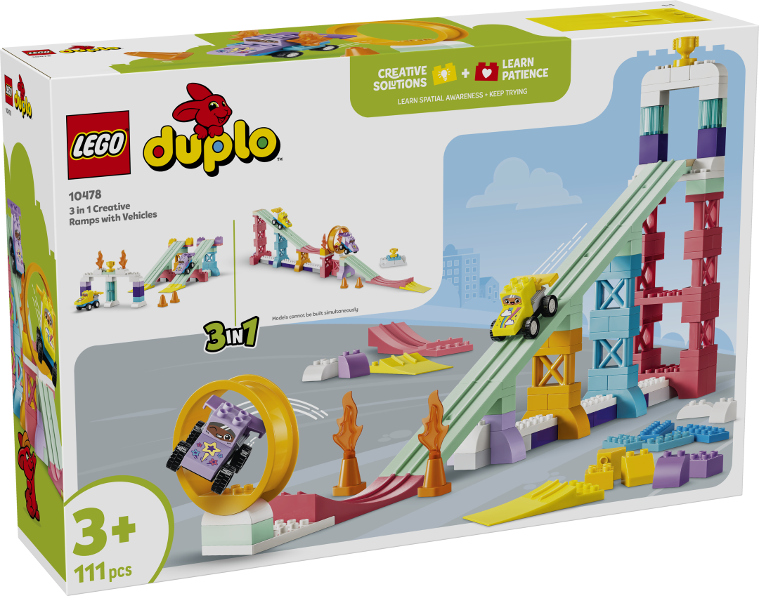 LEGO DUPLO 3-in-1 Creative Ramps with Vehicles | 10478