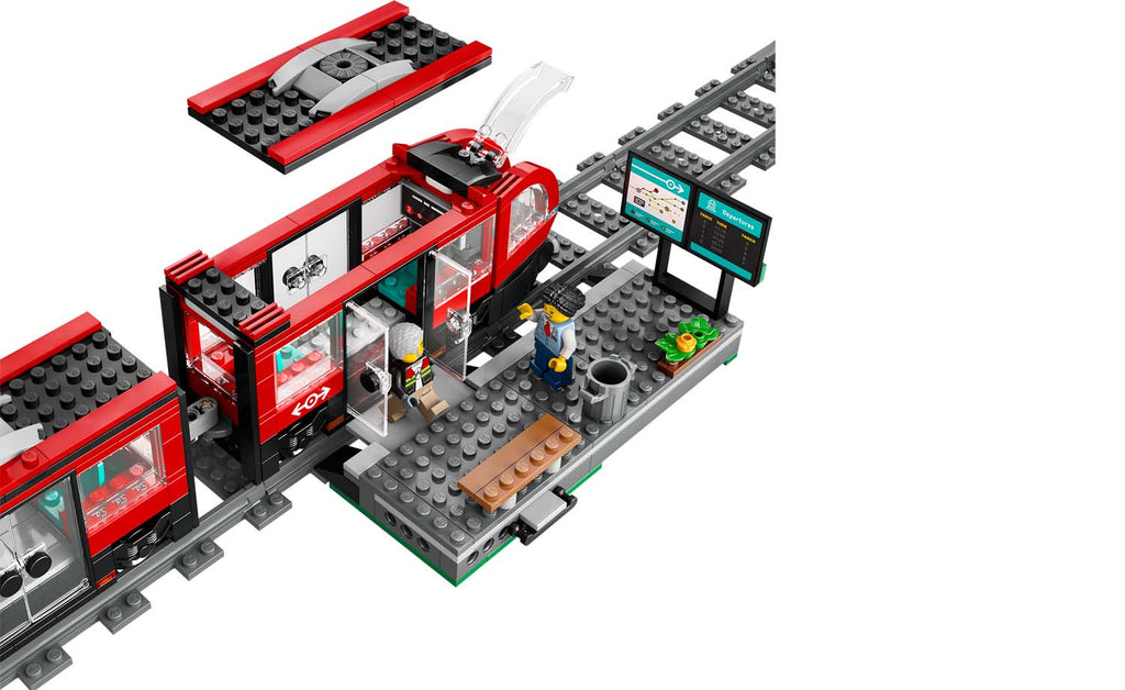 LEGO City Downtown Streetcar and Station | 60423