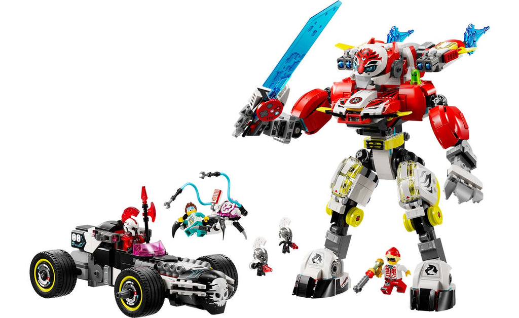 LEGO DREAMZzz Cooper's Tiger Mech & Zero's Hot Rod Car | 71497